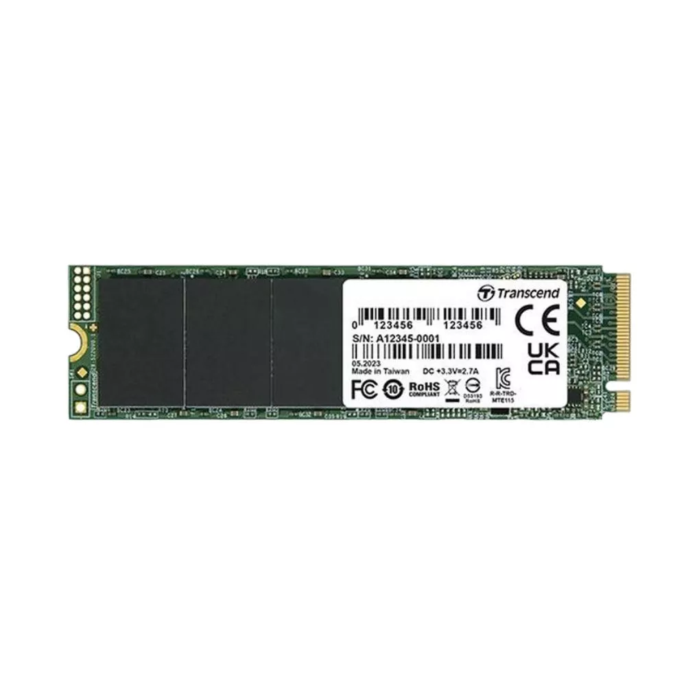 M.2 NVMe SSD 500GB Transcend 115S [PCIe 3.0 x4, R/W:3200/2000MB/s, 250/170K IOPS, 200TBW,3DTLC] фото
