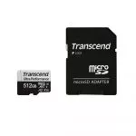 512GB MicroSD (Class 10) UHS-I (U3) +SD adapter,  Transcend TS256GUSD340S (V30, A2, R/W:160/125MB/s)