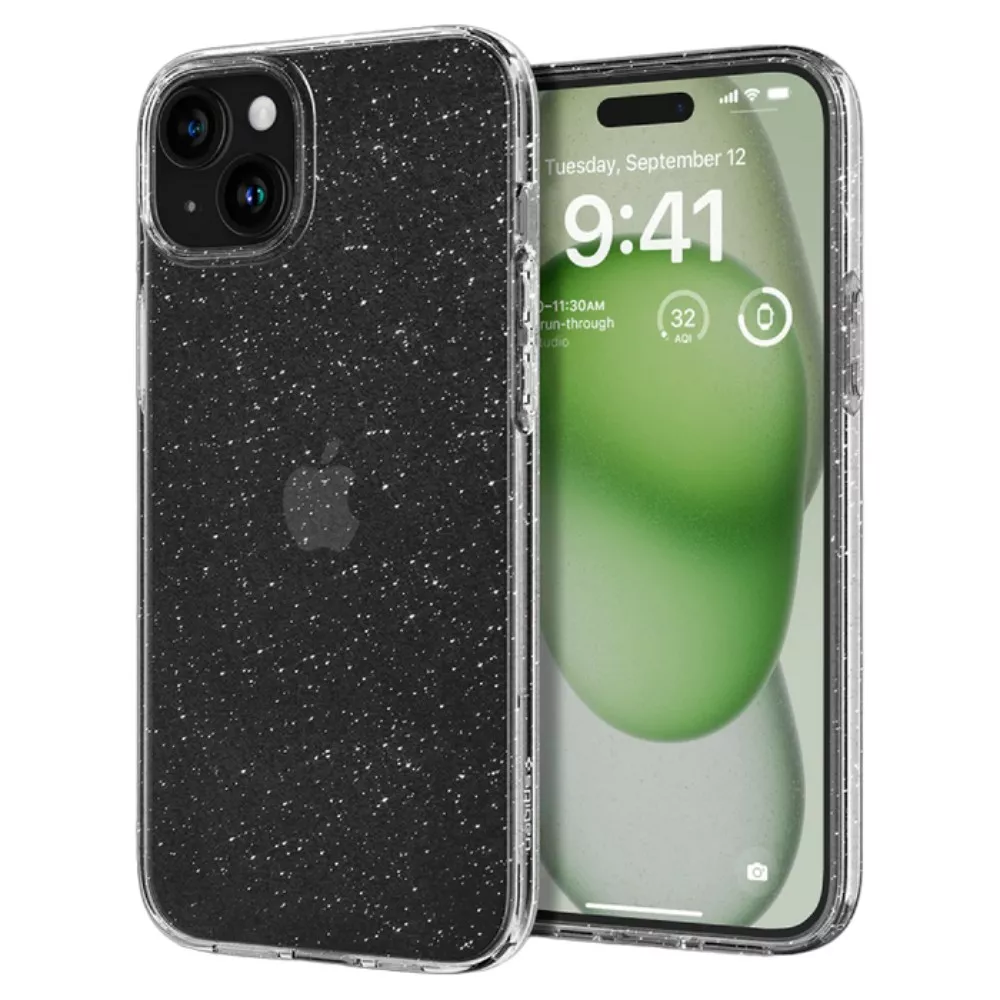 Spigen iPhone 15 Plus, Liquid Crystal, Glitter Crystal фото