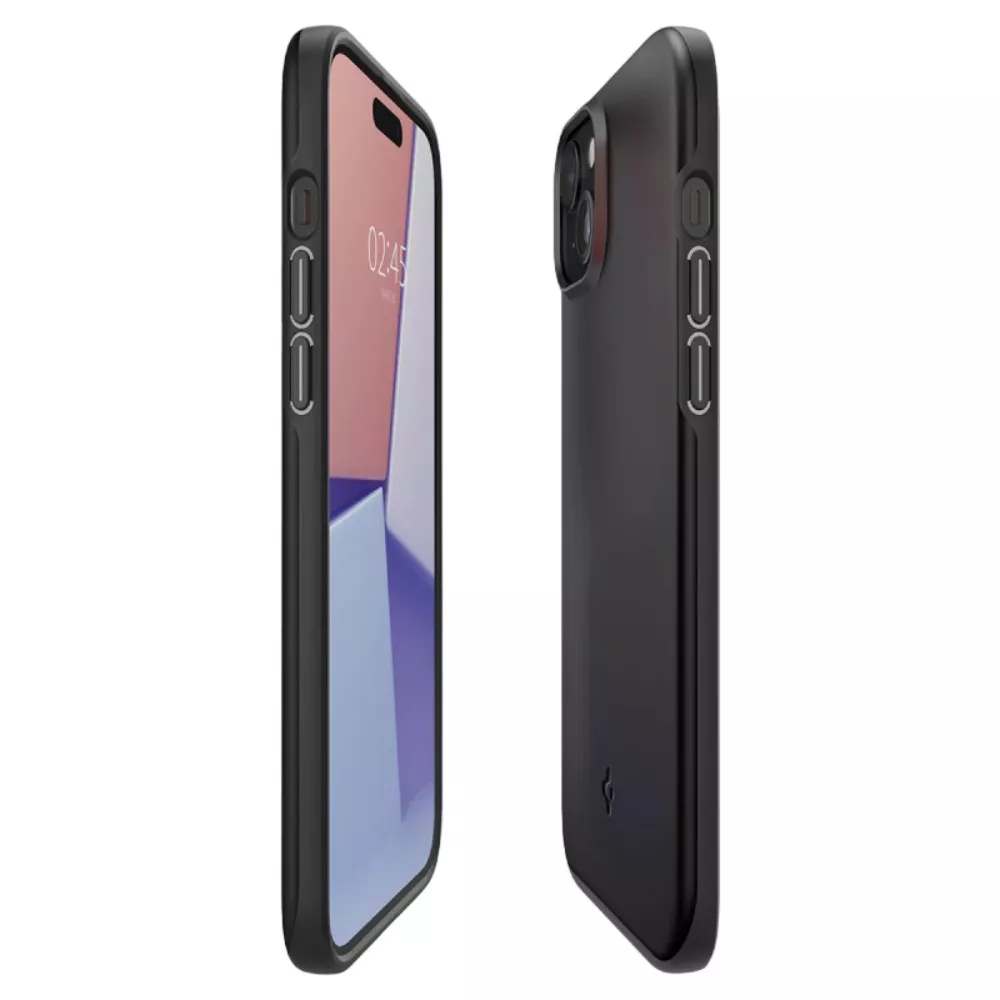 Spigen iPhone 15 Plus, Thin Fit, Black фото