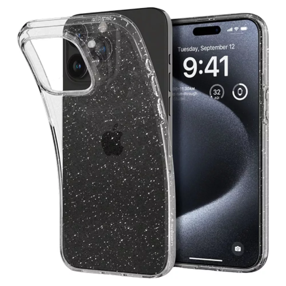 Spigen iPhone 15 Pro, Liquid Crystal, Glitter Crystal фото