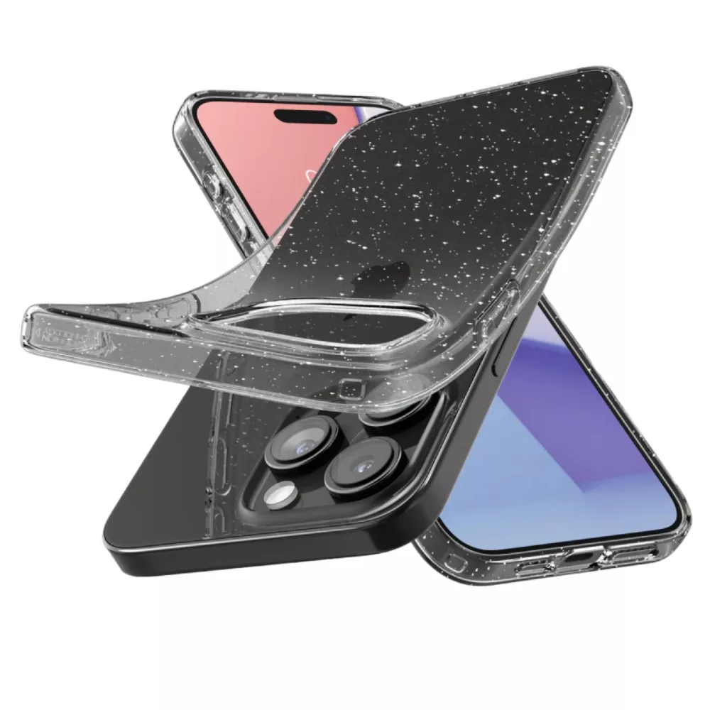 Spigen iPhone 15, Liquid Crystal, Glitter Crystal фото