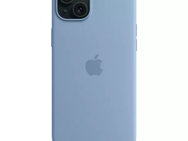 iPhone 15 Plus Silicone Case with MagSafe - Winter Blue фото