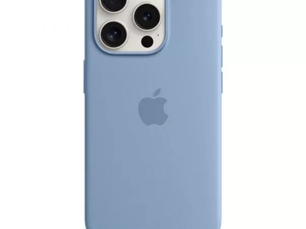 iPhone 15 Pro Silicone Case with MagSafe - Winter Blue фото