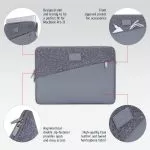 13.3"/12" NB bag - Rivacase 7903 Ultrabook sleeve Gray фото