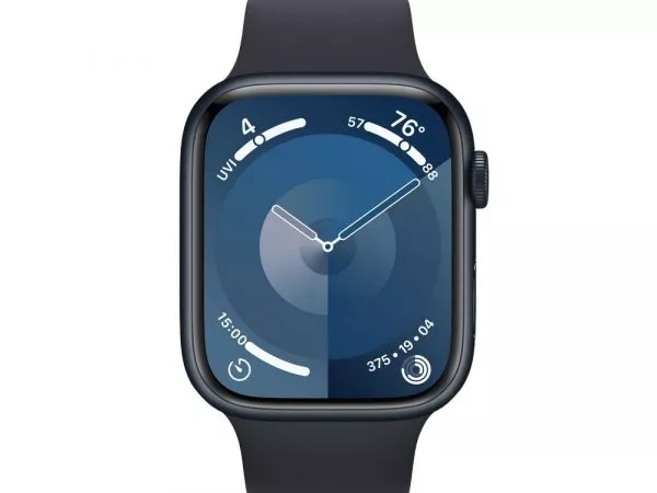 Apple Watch Series 9 GPS, 45mm Midnight Aluminium Case with Midnight Sport Band - M/L, MR9A3 фото