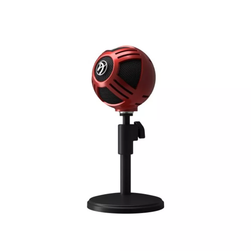 AROZZI Sfera entry level USB microphone with simple plug-and-play feature with Cardioid pick-up pattern, 1,8m, red фото