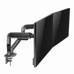 Arm for 2 monitors 13"-27" - Gembird MA-DA2-05, Steel (1.35 mm), Gas spring 2-7kg, VESA 75/100, arm rotates, extends and retracts, tilts to change rea фото