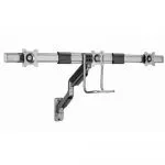 Monitor wall mount arm for 3 monitors up to 17-27" Gembird MA-WA3-01, Adjustable wall 3 display mounting arm (rotate, tilt, swivel), VESA 75/100, up фото