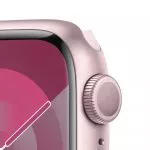 Apple Watch Series 9 GPS, 41mm Pink Aluminium Case with Light Pink Sport Band - S/M, MR933 фото