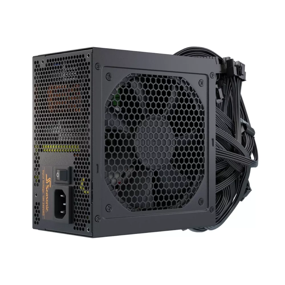 Power Supply ATX 650W Seasonic B12 BC-650 80 Bronze, 120mm fan, S2FC, Flat black cables фото