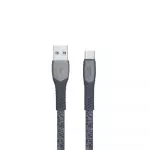 Type-C Cable Rivacase PS6102 GR12, nylon braided, 1.2M, Gray фото