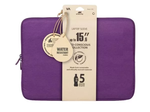 Ultrabook ECO sleeve Rivacase 7705 for 15.6", Violet фото