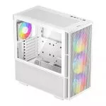 DEEPCOOL "CH560 WH" ATX Case, with Hybrid Side-Window (Tempered Glass Side Panel) Megnetic, without PSU, Tool-Less, Pre-installed: Front 3x140mm ARGB фото