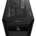 DEEPCOOL "CH510 MESH DIGITAL" ATX Case, with Side-Window (Tempered Glass Side Panel) Megnetic, without PSU, Temparature Digital Display, Pre-installed фото