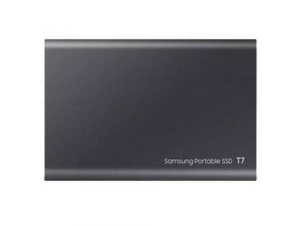 500GB (USB3.2/Type-C) Samsung Portable SSD T7 , Grey (85x57x8mm, 58g, R/W:1050/1000MB/s) фото