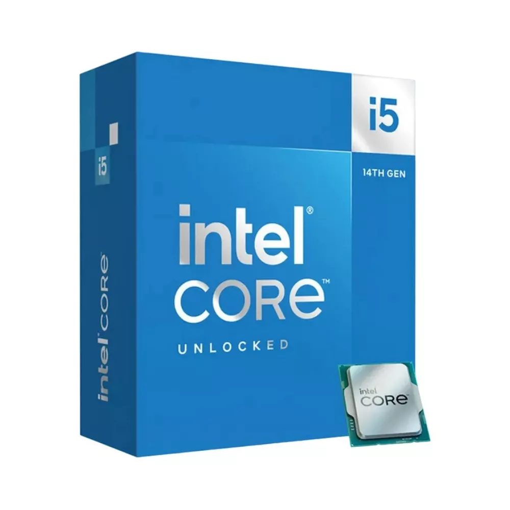 Intel® Core™ i5-14600KF, S1700, 2.6-5.3GHz, 14C (6P 8Е) / 20T, 24MB L3 20MB L2 Cache, No Integrated GPU, 10nm 125W, Unlocked, Retail (without cooler фото