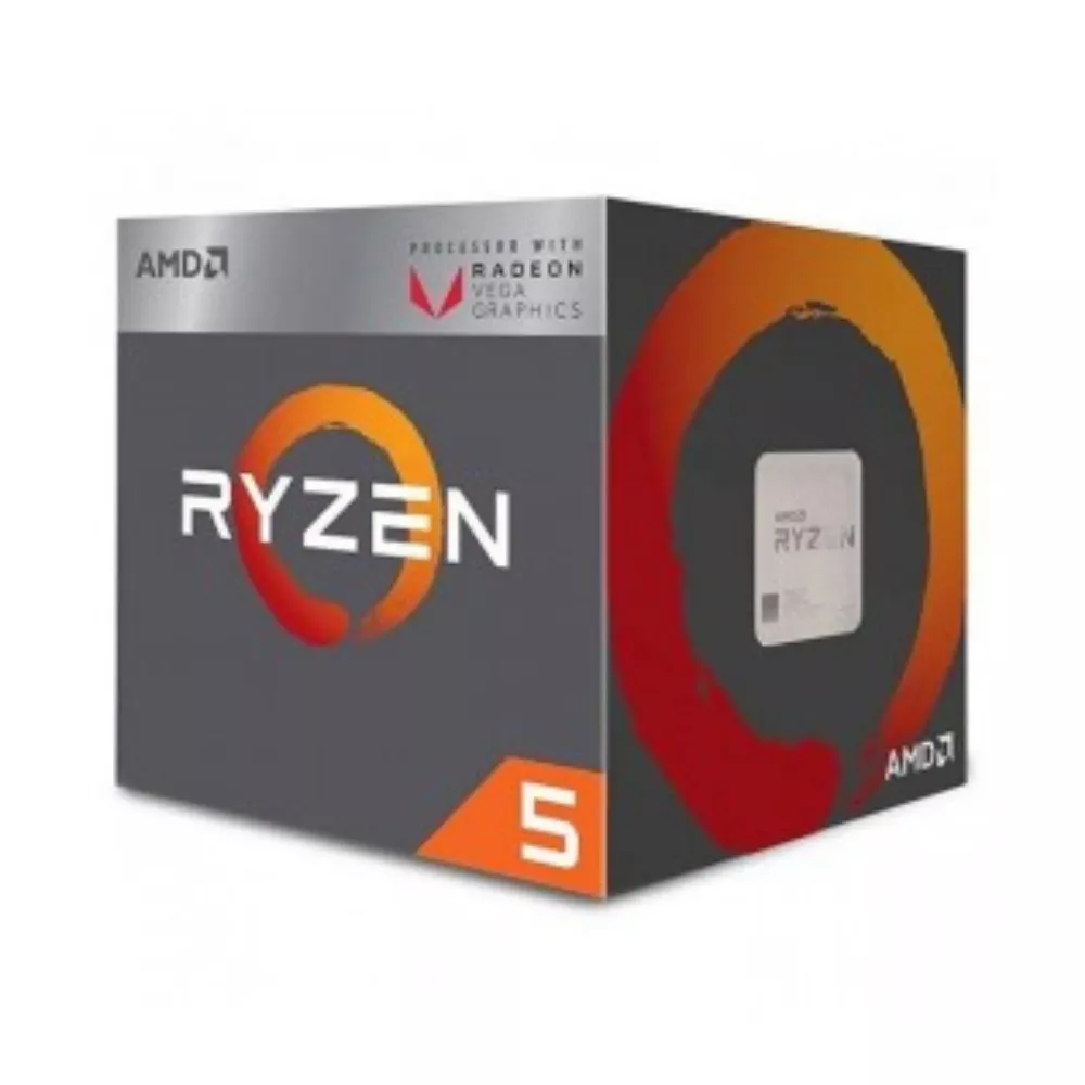 AMD Ryzen™ 5 2400G, Socket AM4, 3.6-3.9GHz (4C/8T), 2MB L2 4MB L3 Cache, Integrated Radeon Vega 11 Graphics, 14nm 65W, Unlocked, tray фото