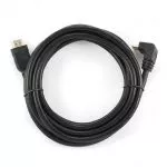 Cable HDMI to HDMI90° 1.8m Cablexpert male-male90°, V1.4, Black, CC-HDMI490-10, One jakc bent 90° фото