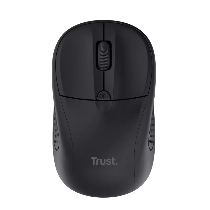 Trust Primo Wireless Compact Mouse, 2.4GHz, Micro receiver, 4 buttons, 1000-1600 dpi, USB, 2xAAA batteries, Matt Black фото