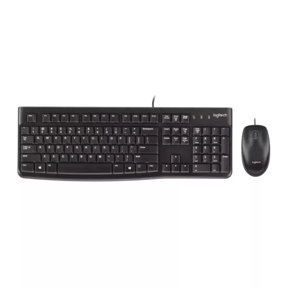 Logitech Desktop MK120 USB, Keyboard Mouse, US black фото
