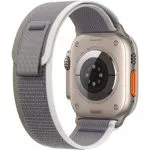 Apple Watch Ultra 2 GPS Cellular, 49mm Titanium Case with Green/Grey Trail Loop - M/L, MRF43 фото