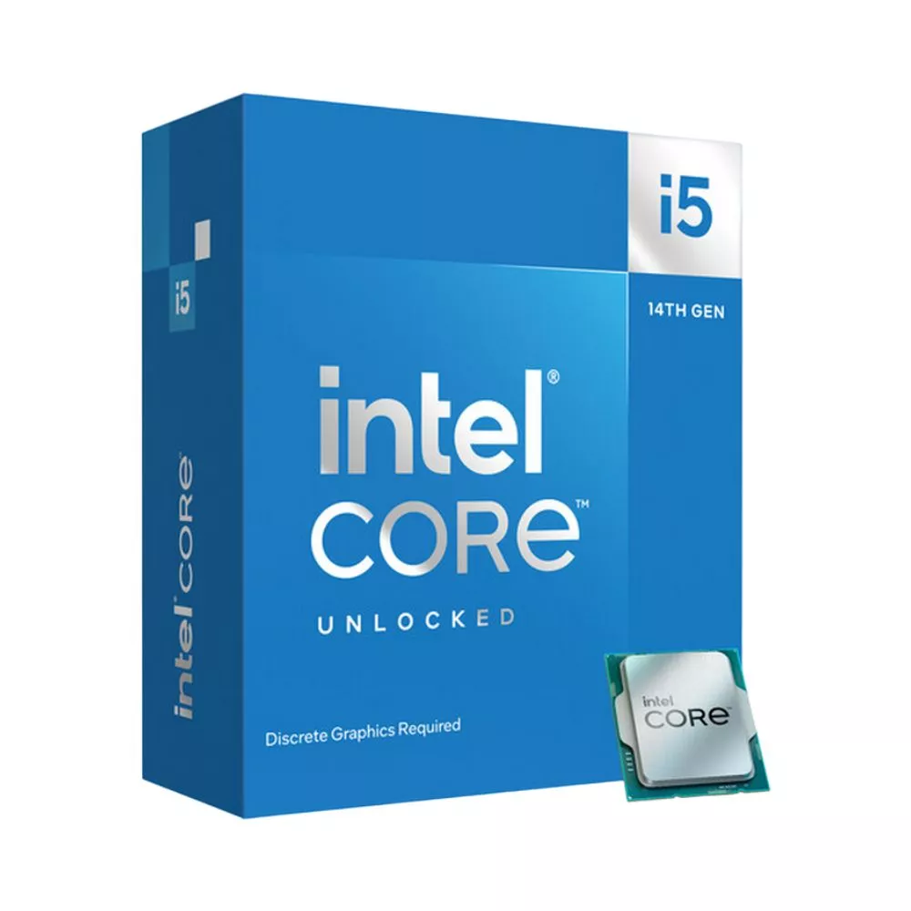 CPU Intel Core i5-14600KF 2.6-5.3GHz (6P 8E/20T, 20MB, S1700, 10nm, No Integ. Graphics, 125W) Tray фото