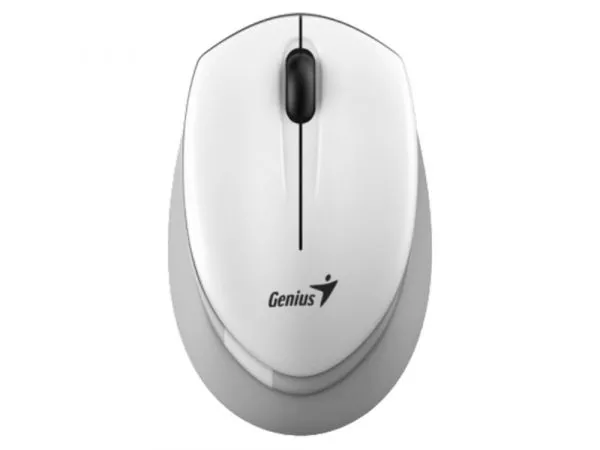 Wireless Mouse Genius NX-7009, 1200 dpi, 3 buttons, Ambidextrous, 65g., 1xAA, White Grey фото