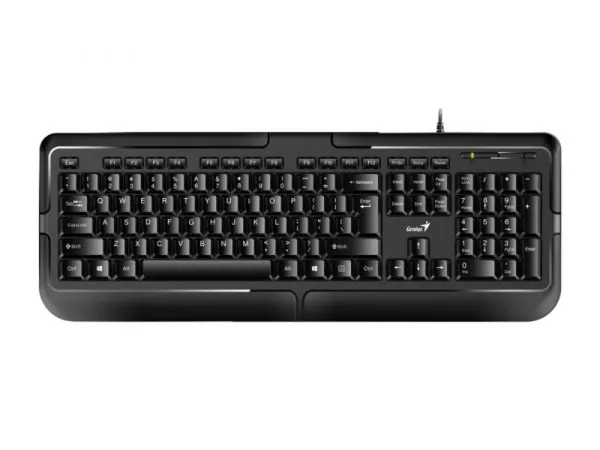 Keyboard Genius KB-118, Classic, Laser-Printed Keycaps, Spill-Resistant, 1.4m, Black, USB фото