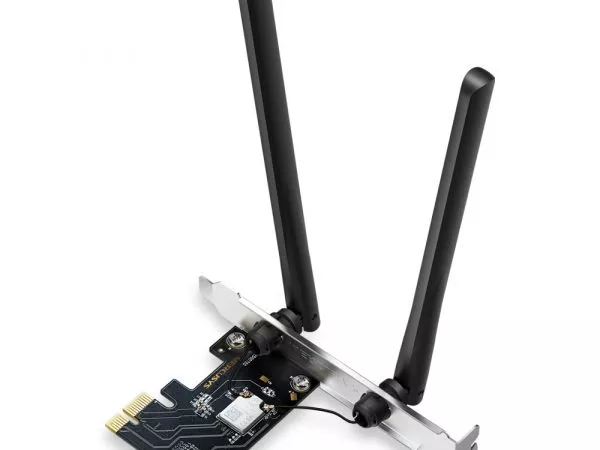 PCIe Wi-Fi 6E Tri-Band LAN/Bluetooth 5.2 Adapter Mercusys "MA86XE", AXE5400, OFDMA фото
