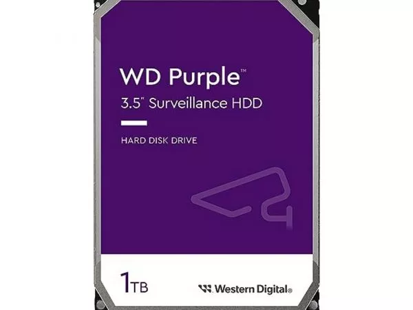 3.5" HDD 1.0TB-SATA- 64MB Western Digital "Purple (WD11PURZ)", Surveillance, CMR фото