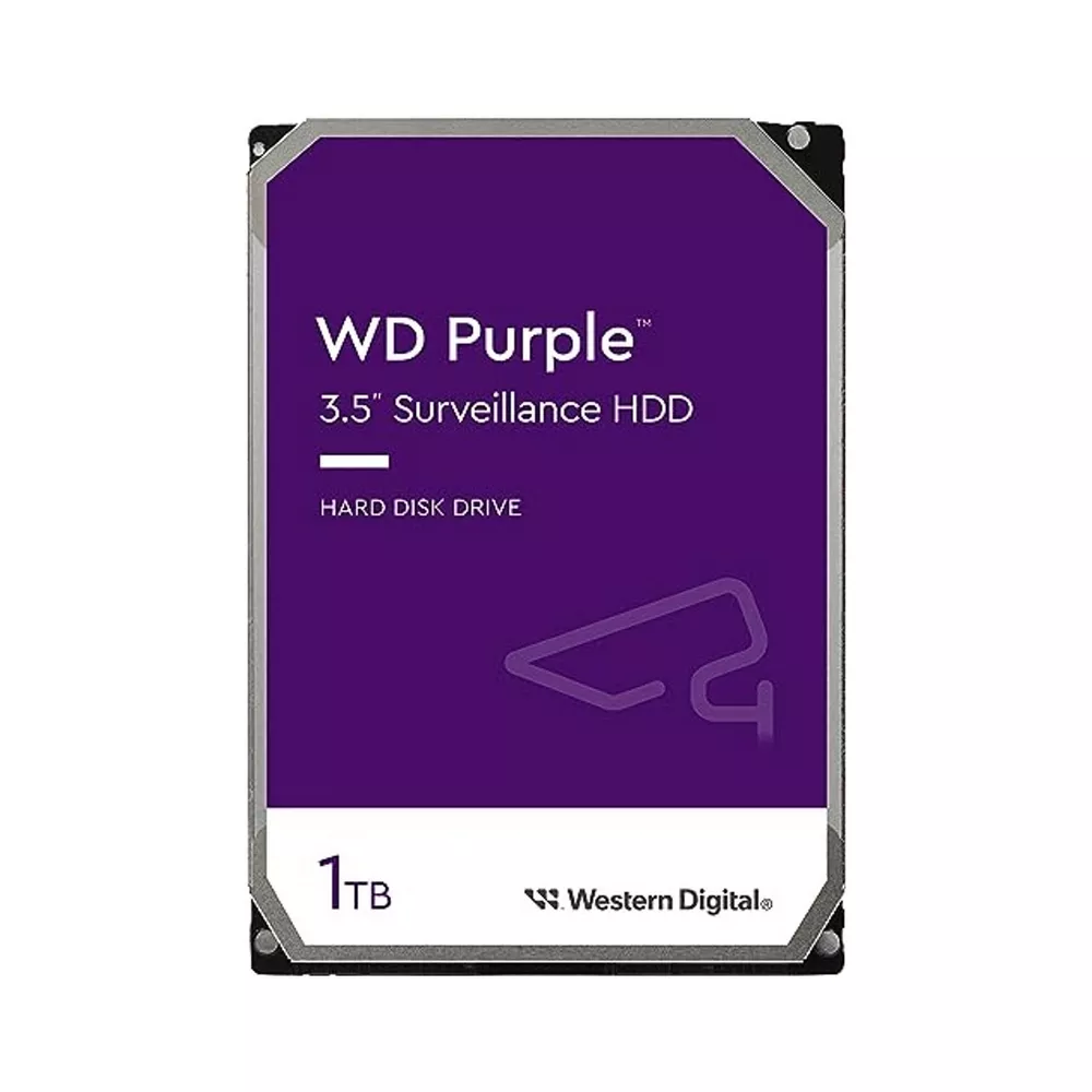 3.5" HDD 1.0TB-SATA- 64MB Western Digital "Purple (WD11PURZ)", Surveillance, CMR фото