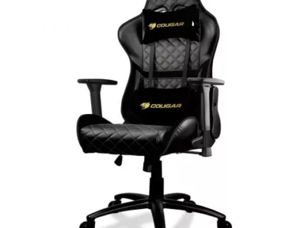 Gaming Chair Cougar HOTROD Royal Black/Gold, User max load up to 136kg / height 155-190cm фото