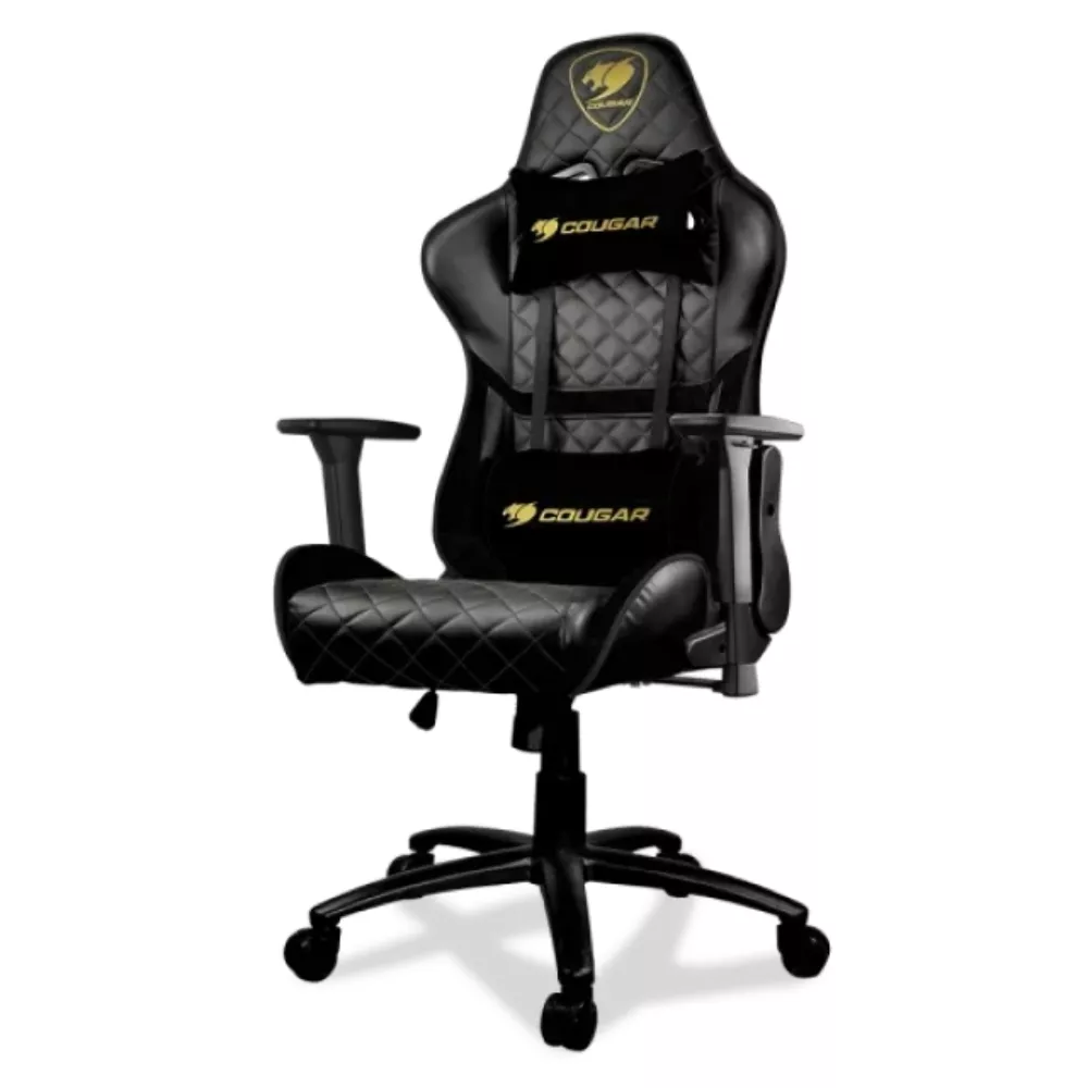 Gaming Chair Cougar HOTROD Royal Black/Gold, User max load up to 136kg / height 155-190cm фото