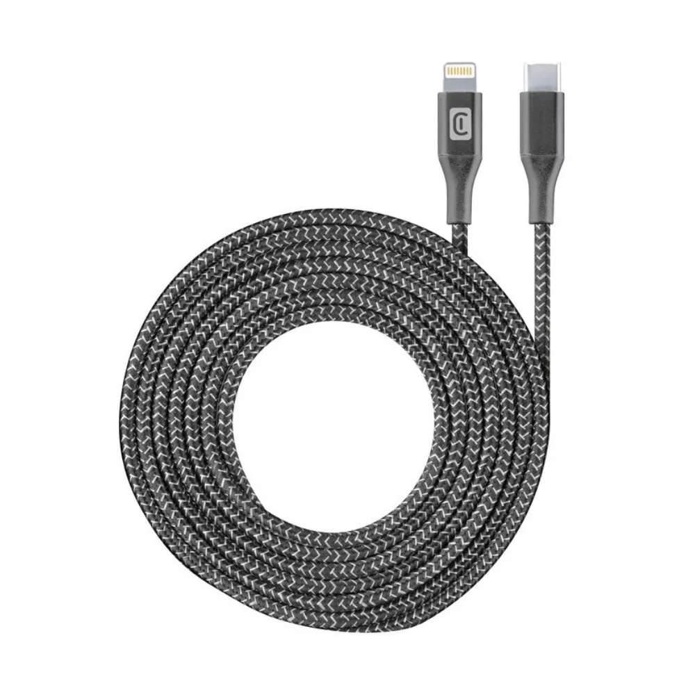 Type-C to Lightning Cable Cellular, Long MFI, 2.5M, Black фото