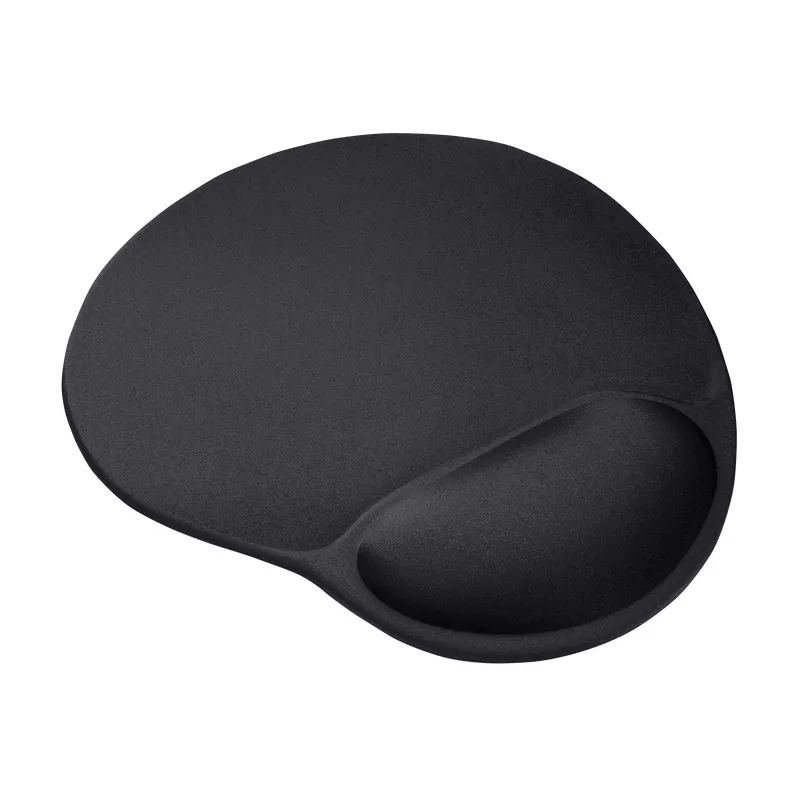 Trust Big Foot Mouse Pad - S size, Ergonomic mouse pad with gel filled wrist rest, 205x236mm, Black фото