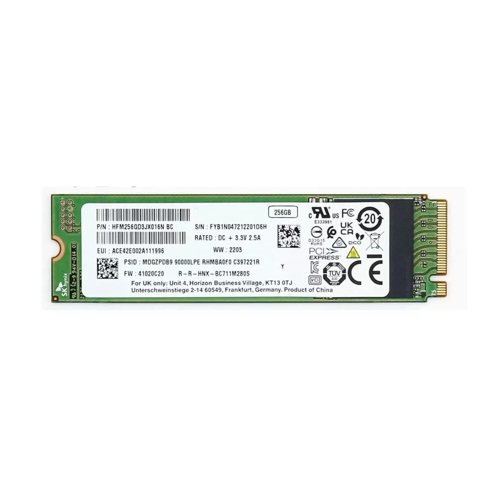 M.2 NVMe SSD 256GB SK Hynix BC711, Interface: PCIe3.0 x4 / NVMe 1.3, M2 Type 2280 S3 form factor, Sequential Read 2100 MB/s, Sequential Write 1700 MB фото