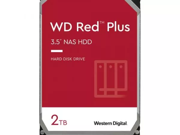 3.5" HDD  2.0TB  Western Digital WD20EFPX Caviar® Red™ Plus NAS, CMR Drive, 5400rpm, 64MB, SATAIII