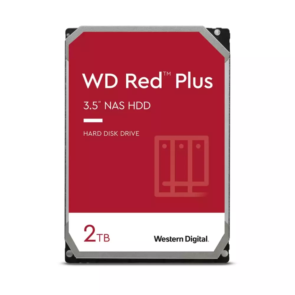 3.5" HDD  2.0TB  Western Digital WD20EFPX Caviar® Red™ Plus NAS, CMR Drive, 5400rpm, 64MB, SATAIII