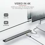 Trust Dalyx Aluminium 10-in-1 USB-C Multi-Port Docking Station, HDMI port with 4K Ultra HD, Network фото