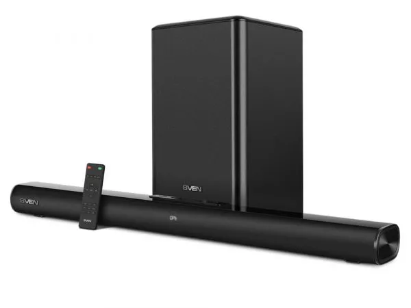 Soundbar SVEN SB-2200D, Black 300W Bluetooth HDMI RC Optical Bluetooth Wireless sub, DolbyDigital фото