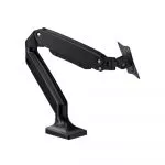Arm for 1 monitor 17"-35" - Gembird MA-DA1-03, Adjustable desk display mounting arm, Gas spring 3-10kg, VESA 75/100, Full-motion arm rotates, extends фото