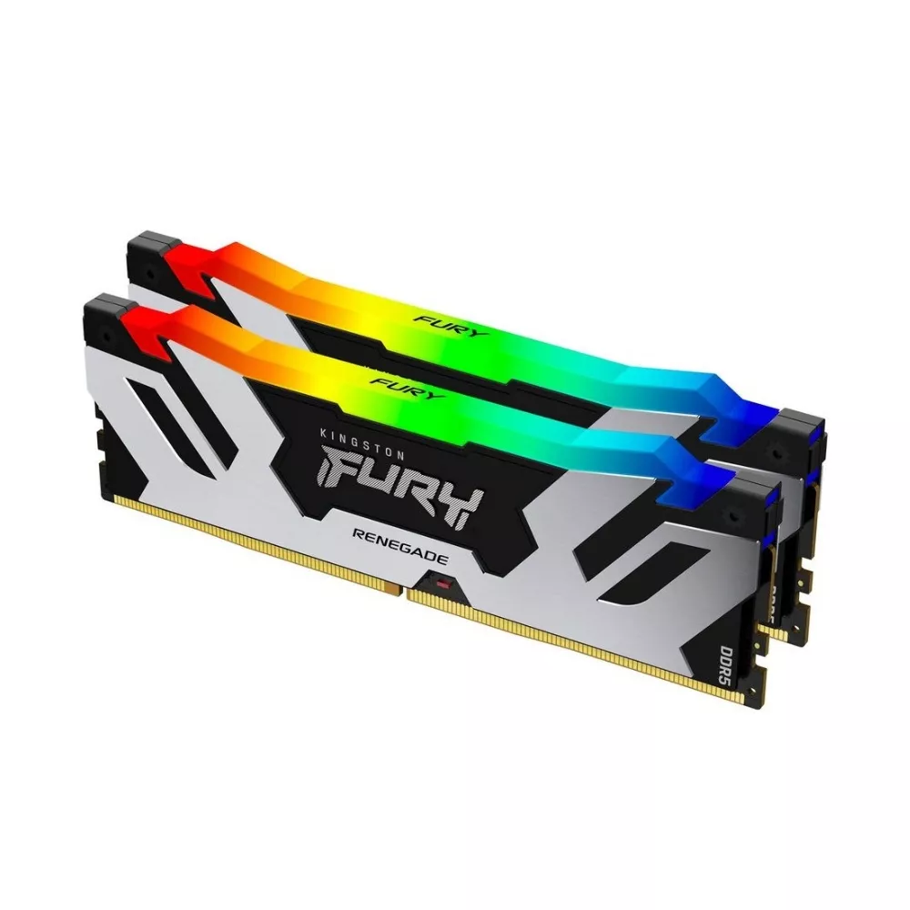 32GB DDR5-6800MHz Kingston FURY Renegade RGB (Kit of 2x16GB) (KF568C36RSAK2-32), CL36, 1.4V, Silver фото
