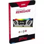 24GB DDR5-6400 Kingston FURY® Renegade Silver DDR5, PC51200, CL32, 1.4V, 1Rx8, Auto-overclocking, Symmetric SILVER Large heat spreader, Intel XMP 3.0 фото