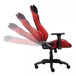 Trust Gaming Chair GXT 714R Ruya - Black/Red, PU leather, 3D armrests, Class 4 gas lift, 90°-180° adjustable backrest, Strong and robust metal base fr фото