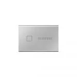 1.0TB (USB3.2/Type-C) Samsung Portable SSD T7 Touch, FP ID, Silver (85x57x8mm, 58g, R/W:1050MB/s) фото