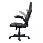 Trust Gaming Chair GXT 703 RIYE - Black, PU leather and breathable fabric, adjustable gaming chair with a strong frame, flip-up armrests, Class 4 gas фото