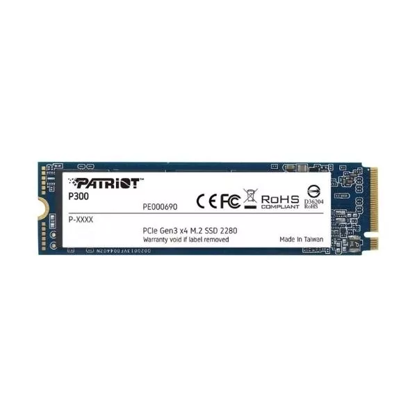 M.2 NVMe SSD 1.0TB Patriot P300, Interface: PCIe3.0 x4 / NVMe 1.3, M2 Type 2280 form factor, Sequential Read 2100 MB/s, Sequential Write 1650 MB/s, Ra фото