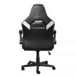 Trust Gaming Chair GXT 703W RIYE - Black/White, PU leather and breathable fabric, adjustable gaming chair with a strong frame, flip-up armrests, Class фото