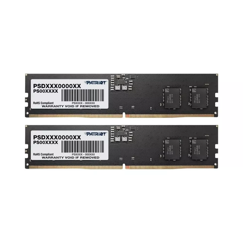 16GB (Kit of 2x8GB) DDR5-4800 Patriot Signature Line DDR5 (Dual Channel Kit) PC5-38400, CL40, 1.1V, On-Die ECC, Thermal sensor, Retail фото